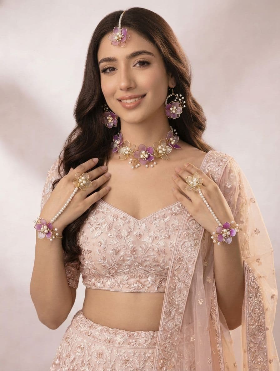 Blooming Bliss: Acrylic Floral Fiesta Fashion Jewelry